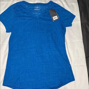 Tek Gear Bright Blue V-Neck Short Sleeve Top